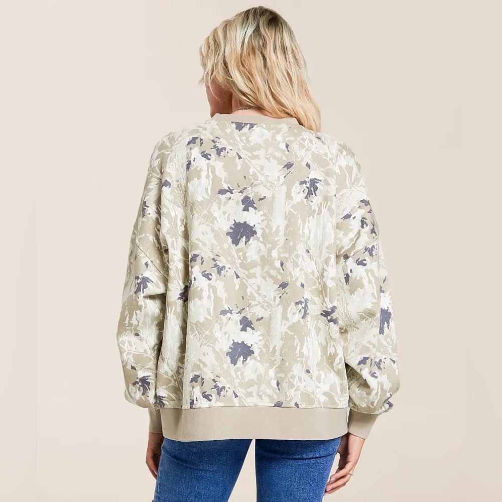 Gilded Intent Camo Oversized Pullover - image 2